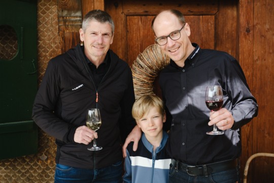 vlnr_Hansueli-Kunz_Leiter-Verkauf-Baumann_Eggimann AG_Micha-Somandin_Gesch&auml;ftsf&uuml;hrer_Baumann-Eggimann-AG-mit-Luan-Samedin