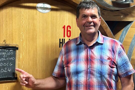 Bild Herbert Riem: &laquo;Fr&uuml;her wimmelten wir ab, heute kommen 50 Tonnen Trauben&raquo;