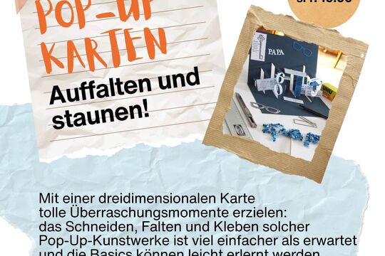 Pop-Up-Karten gestalten Auffalten und Staunen Mit einer dreidimensionalen Karte tolle &Uuml;berraschungsmomente erzielen das Schneiden, Falten und Kleben solcher Pop-Up-Kunstwerke ist viel einfacher al.jpg