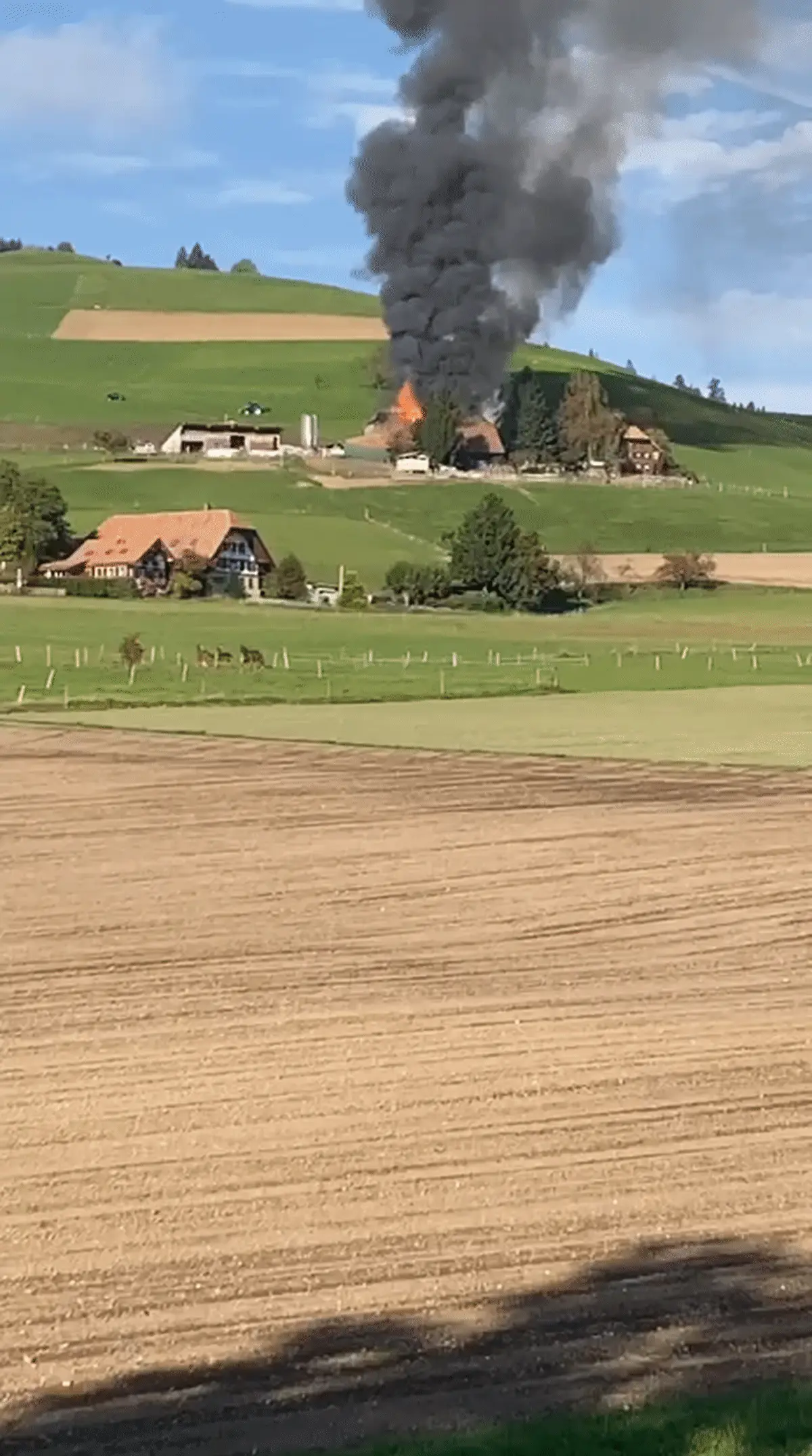 Grossbrand in Biglen